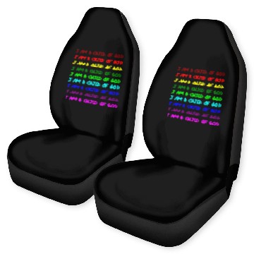 Discover I am a child of God - Rainbow Car Seat Covers