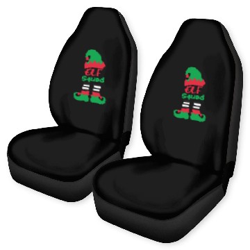 Discover Elf Squad Funny Christmas Holiday Elf Family Car Seat Covers