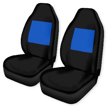 Discover Absolute Zero Blue Plain Solid Color Design Car Seat Covers