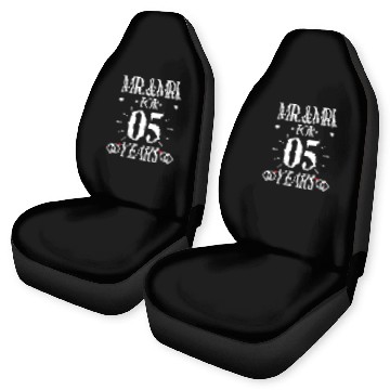 Discover Womens Mr Mrs For 5 Years 5th Wedding Anniversary Car Seat Covers