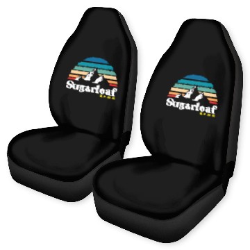 Discover Sugarloaf Maine USA Ski Resort 1980s Retro Car Seat Covers