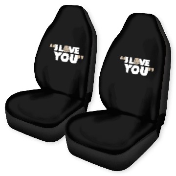 Discover "I Love You" – Matching Couple Car Seat Covers
