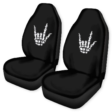 Discover I Love You Sign Language Gift Skeleton Hand Hallow Car Seat Covers