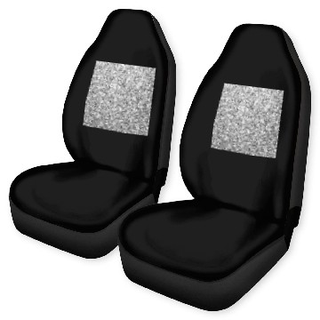 Discover Silver Sparkle Face Mask Car Seat Covers