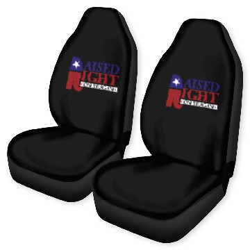 Discover Raised Right On Reagan 80'S Nostalgia Car Seat Covers