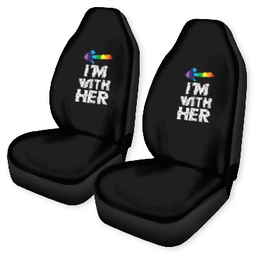Discover Matching Lesbian Couple s Im With Her Lesbian Car Seat Covers