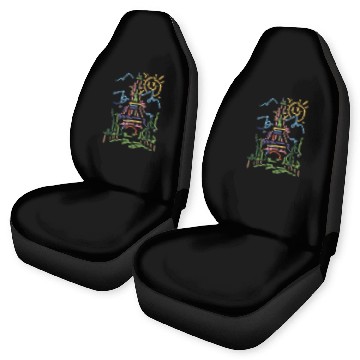 Discover Eiffel Tower Paris Hand Painted Paris France Car Seat Covers