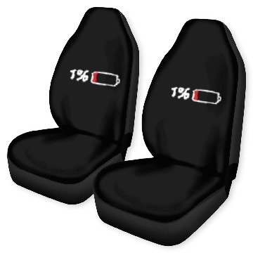 Discover Low battery icon Car Seat Covers