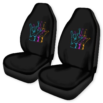 Discover American Sign Language I Love You ASL Car Seat Covers