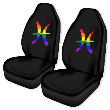 Discover LGBT Gay Pride Flag Pisces Zodiac Sign Car Seat Covers