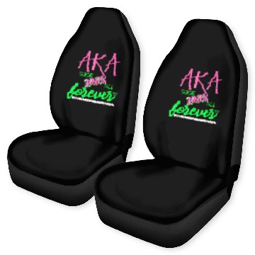 Discover AKA Sorority Alpha Kappa Pink And Green Twenty Pea Car Seat Covers