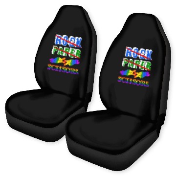 Discover Rock Paper Scissors Lesbian Couple LGBTQ Pride Mon Car Seat Covers
