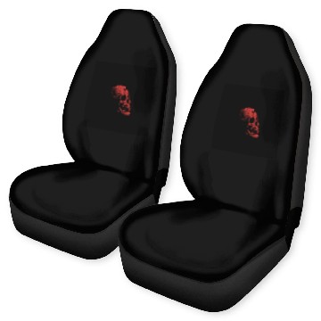 Discover Red Skull with lightning Car Seat Covers