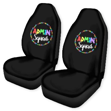Discover Admin Squad School Assistant Principal Crew Admini Car Seat Covers