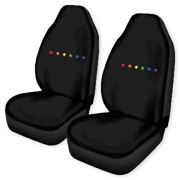 Discover Gay Pride Rainbow Polka Dot - LGBT Polka Dot Day Car Seat Covers