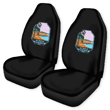 Discover Acadia National Park Maine Bar Harbor Emblem Car Seat Covers
