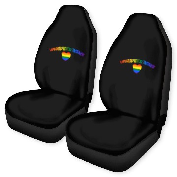 Discover Life Gets Better Together Car Seat Covers LGBTQ Gay Pride