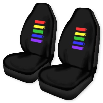 Discover PRIDE Rainbow Flag Colors Car Seat Covers