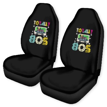 Discover Totally 80s Retro Music Cassette Tape Car Seat Covers