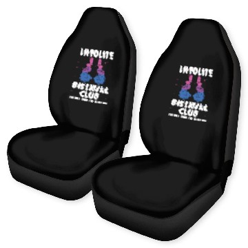 Discover Impolite Bisexual Club Funny Bi Pride LGBT Month Car Seat Covers