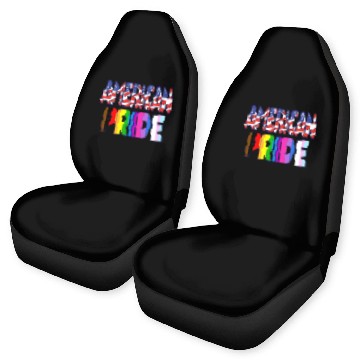 Discover American Pride - LGBTQ+ America Pride Month July 4 Car Seat Covers