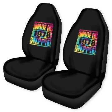 Discover Hippie Birthday 1978 Car Seat Covers