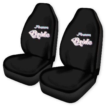 Discover Bachelorette party team bride coul retro pink Car Seat Covers