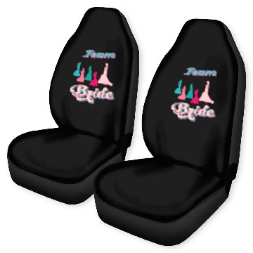 Discover team bride silhouettes bachelorette party Car Seat Covers