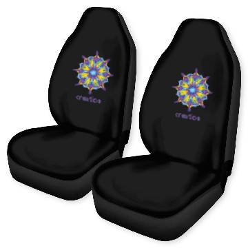 Discover Creation Mandala Design Car Seat Covers
