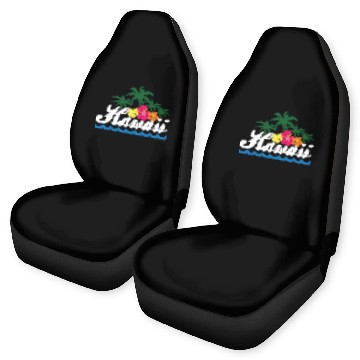 Discover Hawaii Hibiscus Hawaiian Islands Ocean Beach Aloha Car Seat Covers
