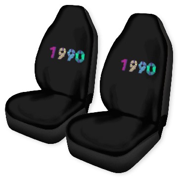 Discover Year 1990 - 90s Colors Car Seat Covers