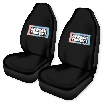 Discover Speech Therapy SLP Speech Language Pathologist Car Seat Covers