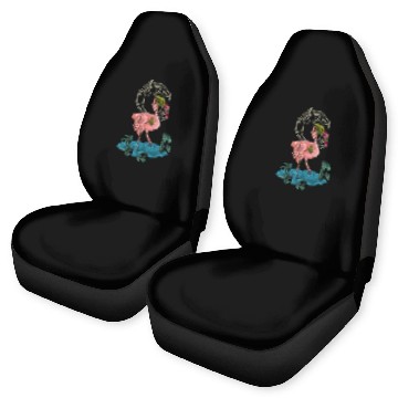 Discover Flamingo mecha robot Car Seat Covers