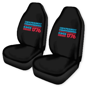 Discover Independent Since 1776 - 4th of July American Flag Car Seat Covers