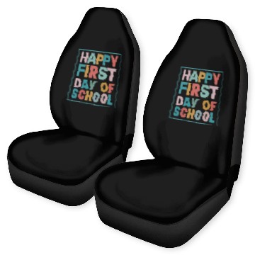 Discover Teacher Life Happy First Day of School Car Seat Covers