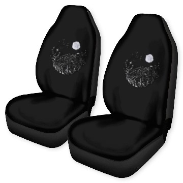 Discover Full moon landscape Car Seat Covers