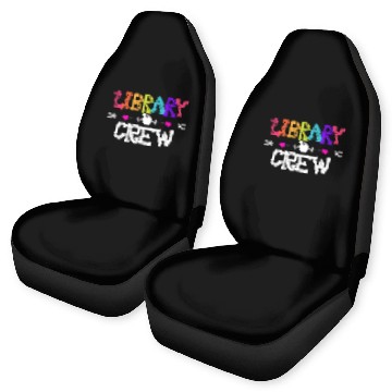 Discover Library Crew Teacher Funny First Day of School Car Seat Covers