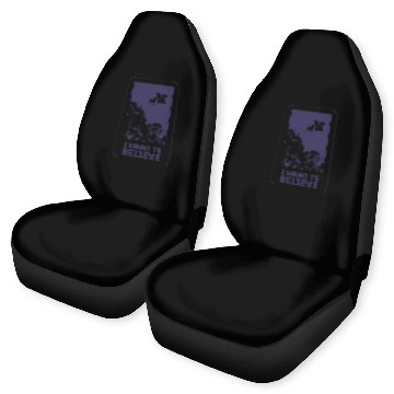Discover Unicorn "I Want To Believe" UAP Outfit Alien Ufo Car Seat Covers