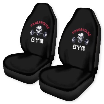 Discover Powerhouse Gym - Bodybuilding Workout Saying Car Seat Covers