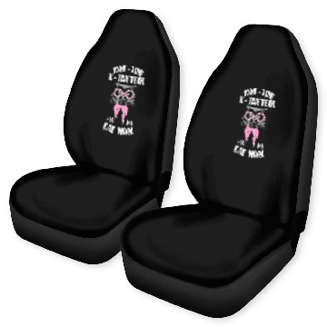 Discover Cat Lover Full Time Cat Mom Car Seat Covers