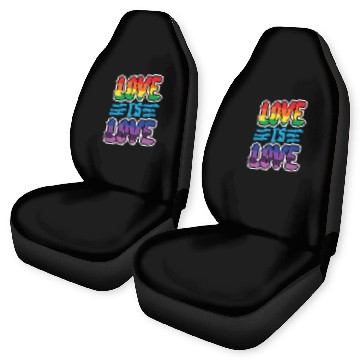 Discover Gay Pride Lesbian LGBT Rainbow Love is Love Car Seat Covers