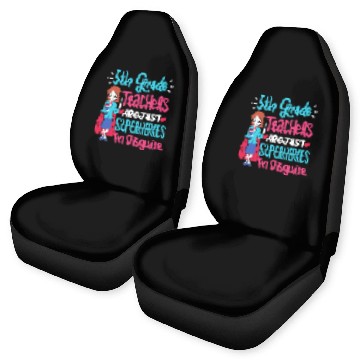 Discover 5th Grade Teachers Superheroes In Disguise Gift Car Seat Covers