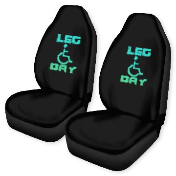 Discover Leg Day Handicapped Wheelchair 18 Car Seat Covers