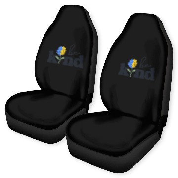 Discover Be Kind Yellow Blue Sunflower World Down Syndrome Car Seat Covers