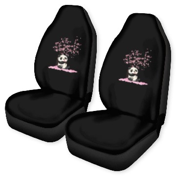 Discover Cherry Blossom Japanese Art Panda Lover Panda Bear Car Seat Covers