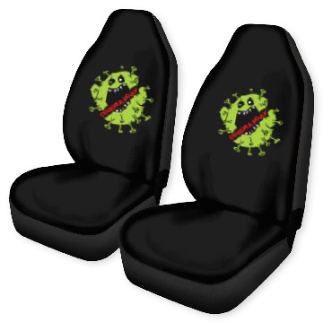 Discover Green Cartoon Meme Car Seat Covers