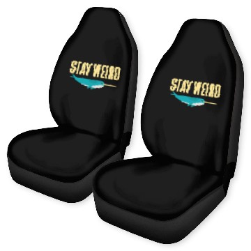 Discover Stay Weird, Narwhal Car Seat Covers