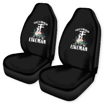 Discover Just A Woman Who Loves Her Lineman Car Seat Covers