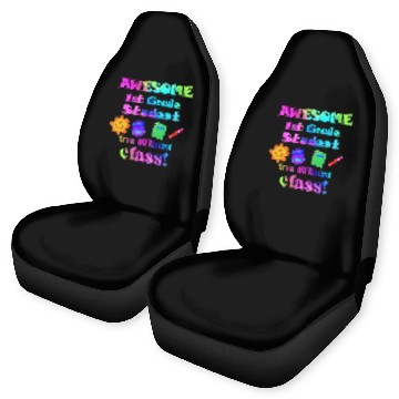 Discover Awesome First Grade Student in a Different Class Car Seat Covers