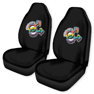 Discover Pride Month LGBTQ Sticker Car Seat Covers
